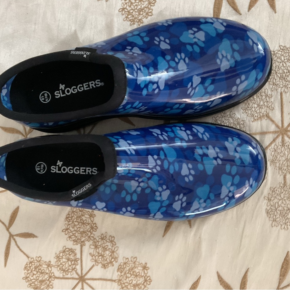 Sloggers Vibrant Blue Paw Print Shoes
